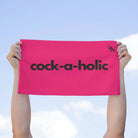 Cock-a-Holic Pink Mix & Match Soft Sex Towels | Flirty Lovers’ Gifts
