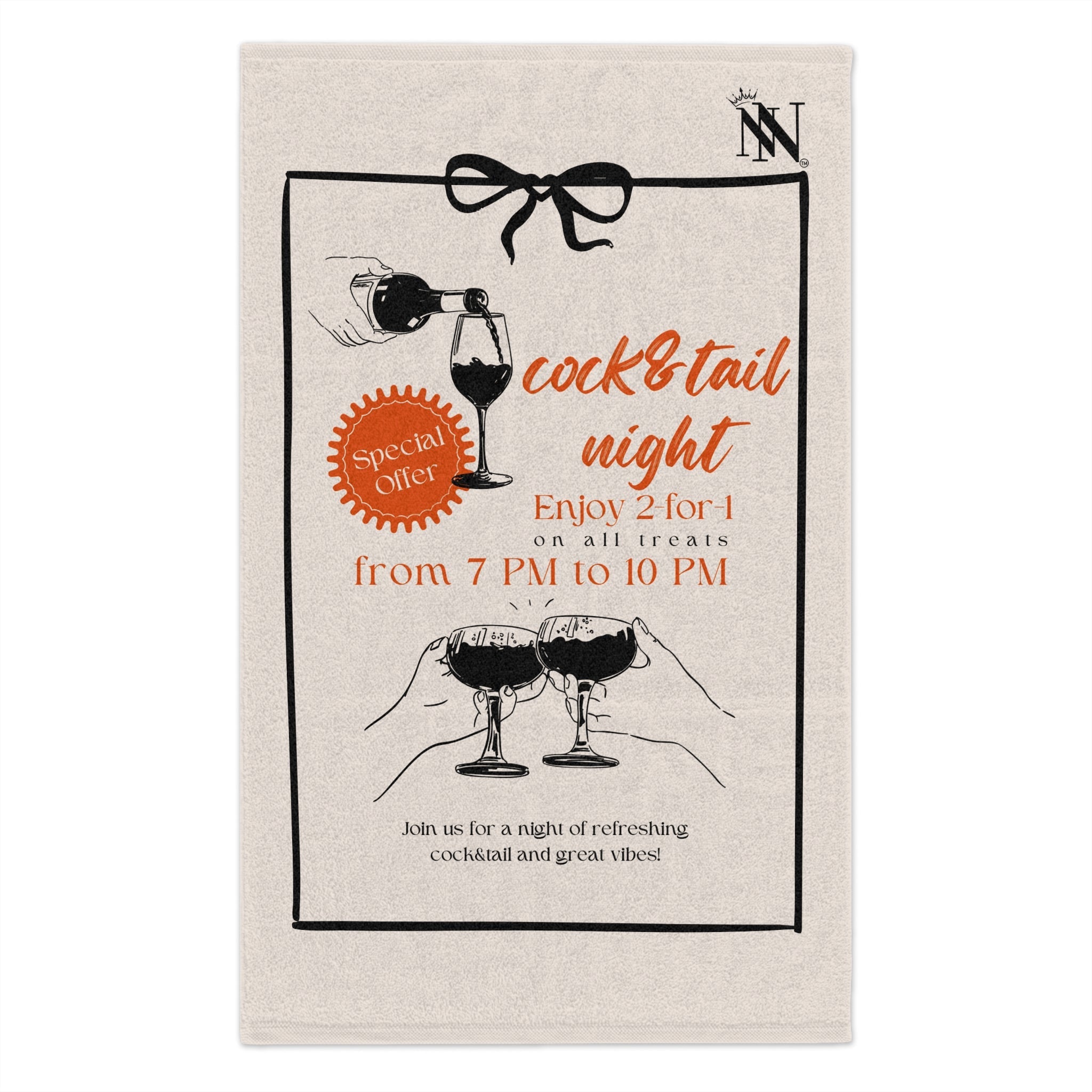Cock & Tail Night | Mix & Match Soft Fun-Flirty Lovers’ Towels