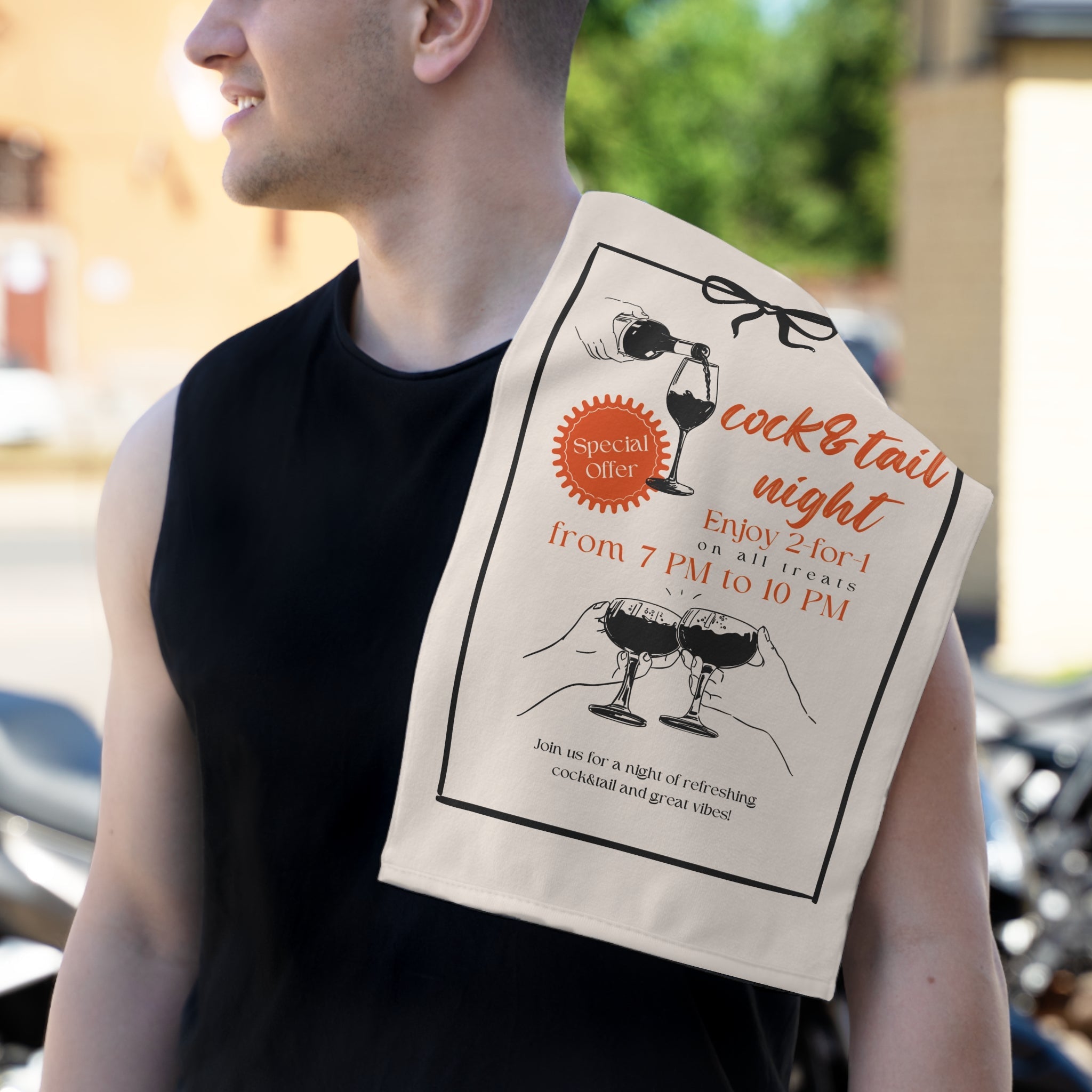 Cock & Tail Night | Mix & Match Soft Fun-Flirty Lovers’ Towels