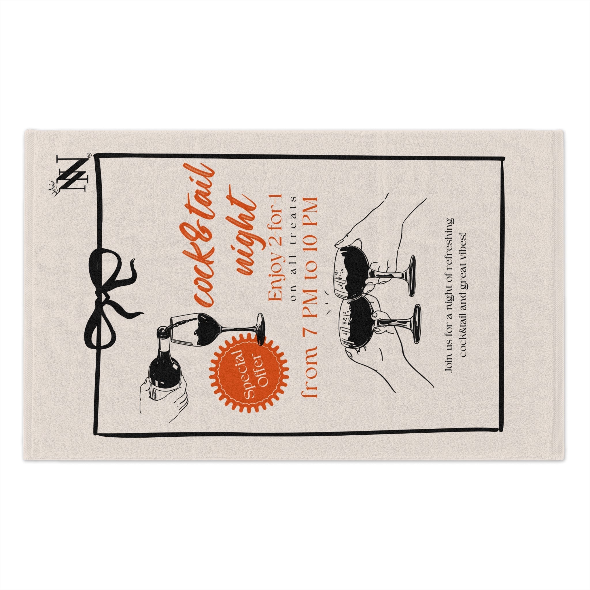 Cock & Tail Night | Mix & Match Soft Fun-Flirty Lovers’ Towels