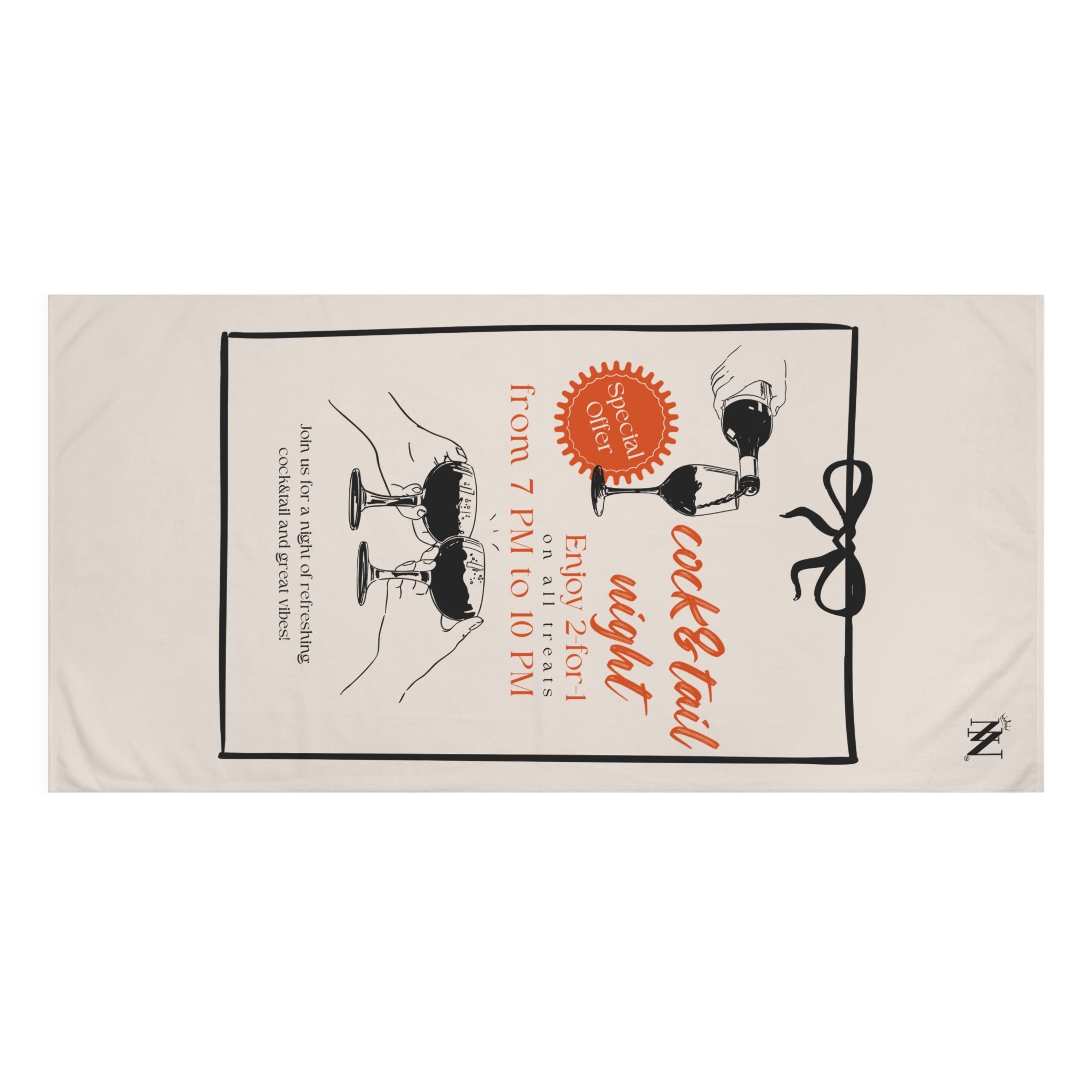 Cock & Tail Night | Mix & Match XL Fun-Flirty Lovers’ Towels