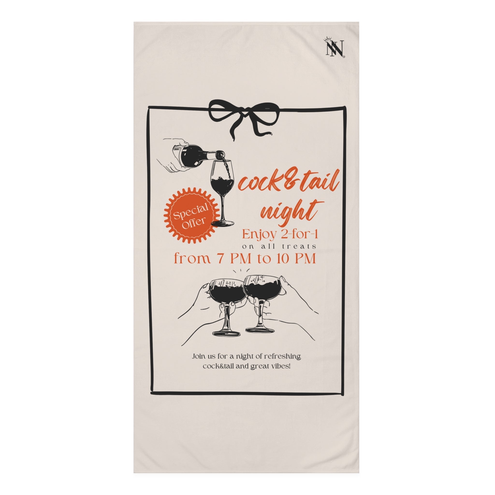 Cock & Tail Night | Mix & Match XL Fun-Flirty Lovers’ Towels