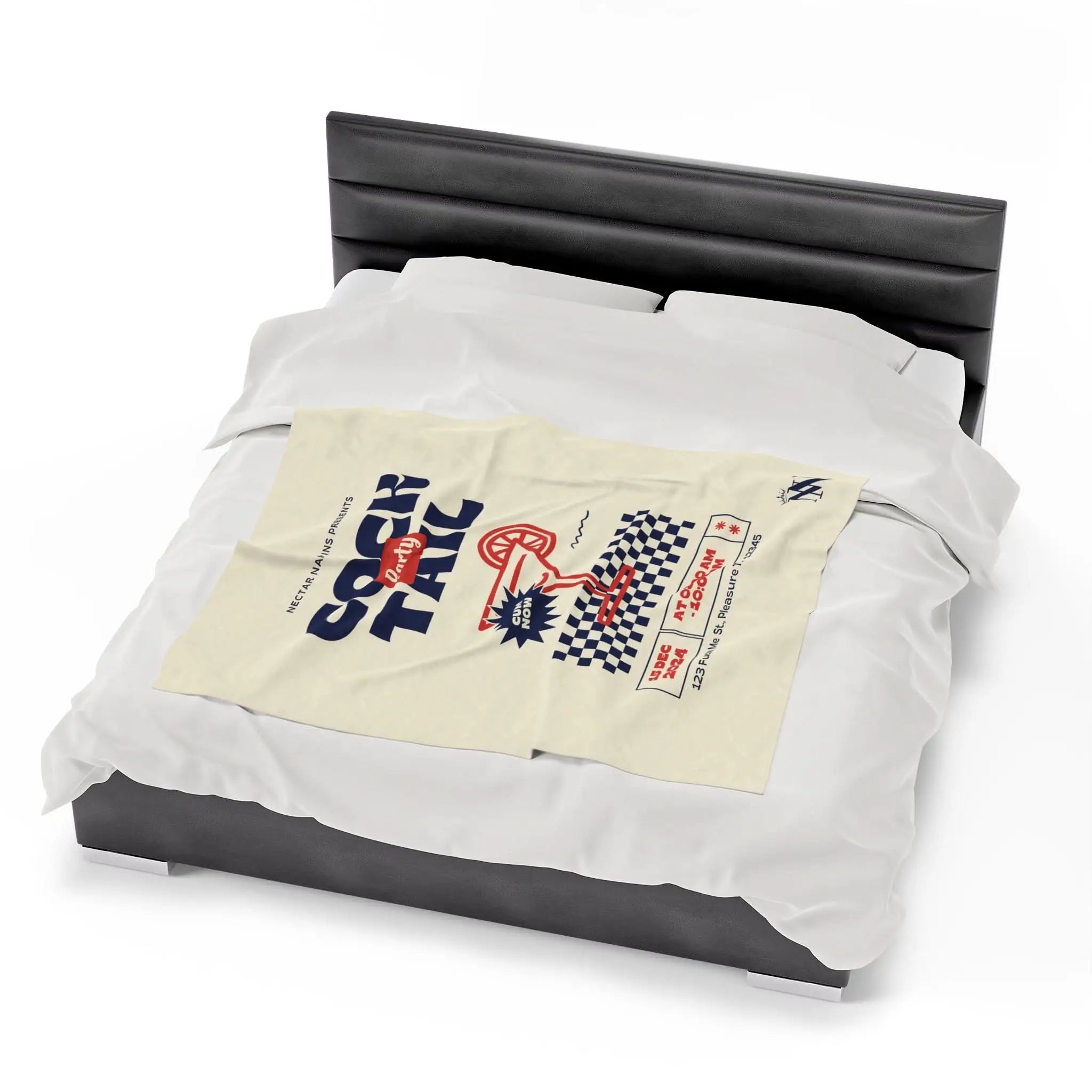 Cock Tail Party | Mix & Match Fun-Flirty Lovers’ Blankets