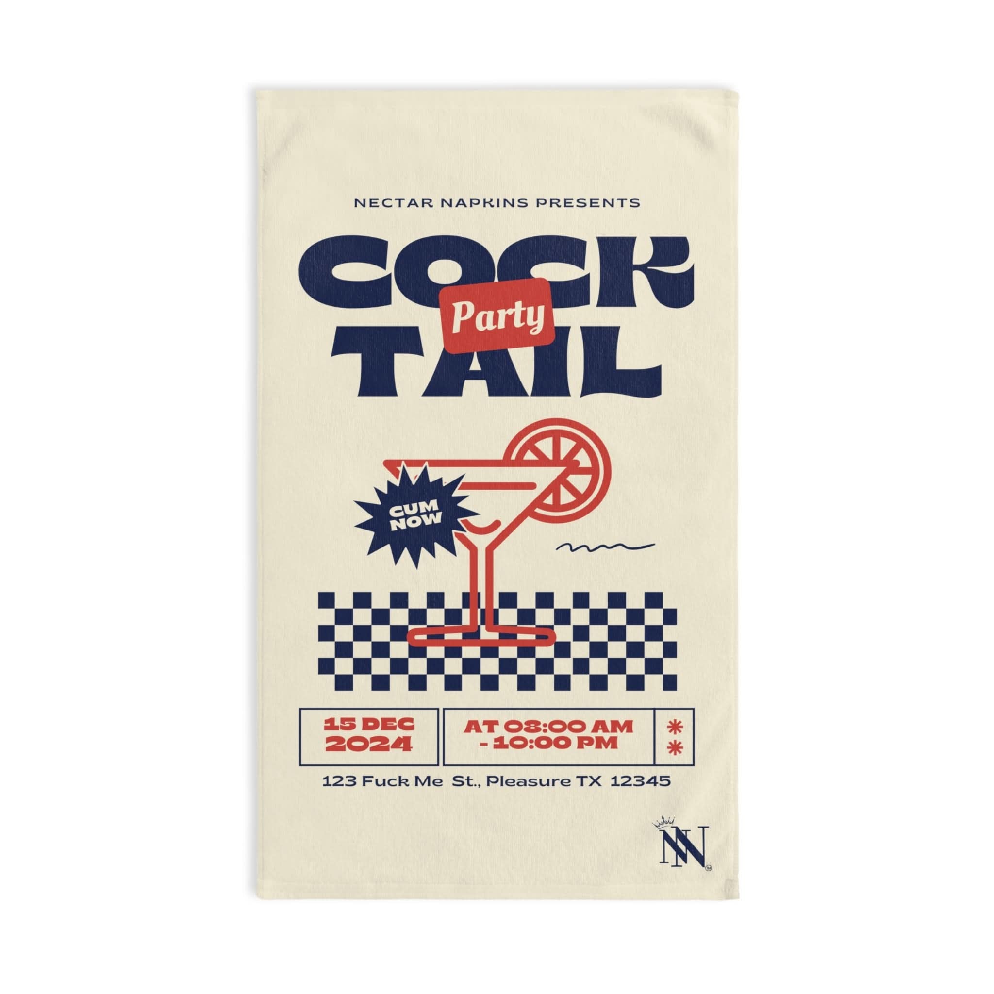 Cock Tail Party | Mix & Match Original Fun-Flirty Lovers’ Towels