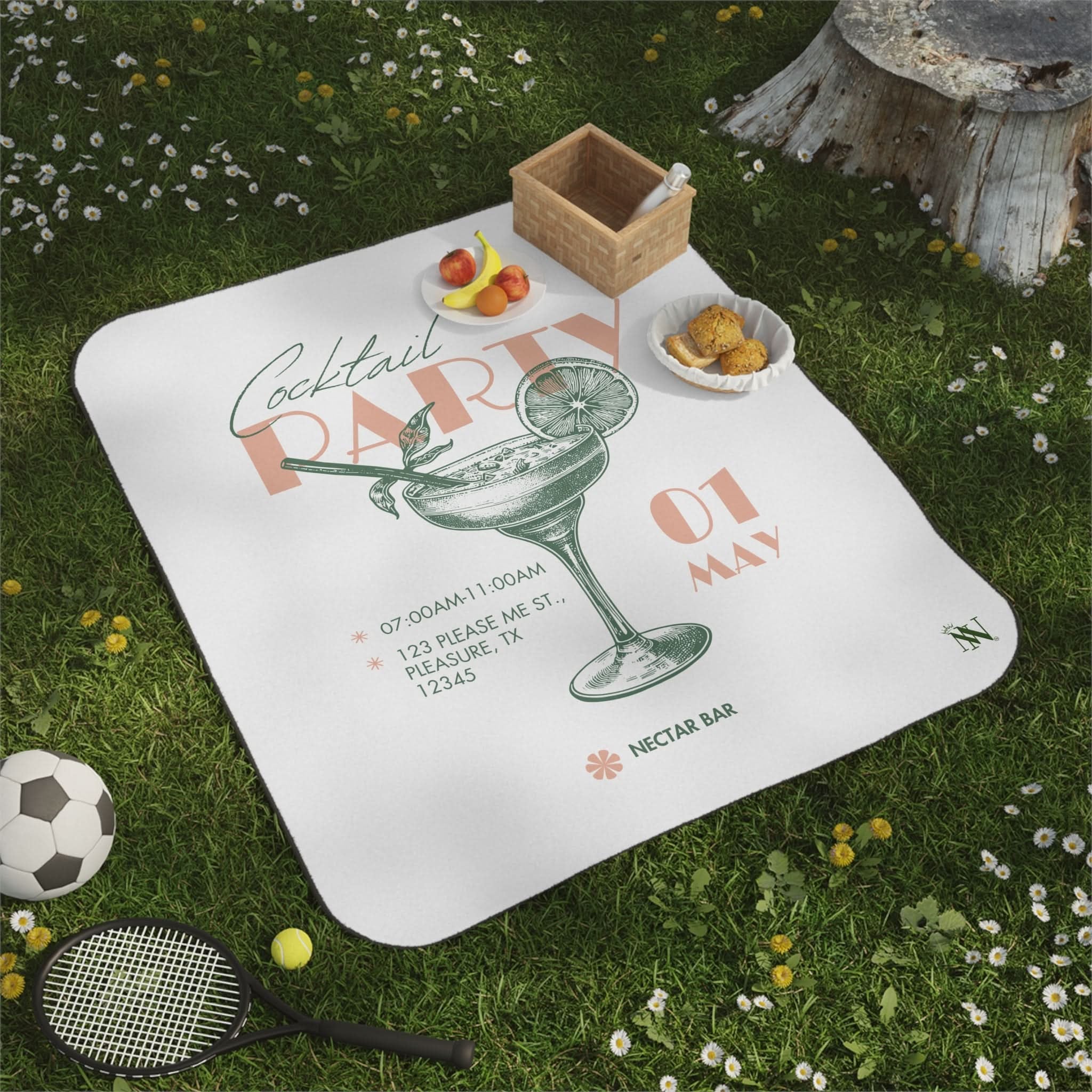 Cocktail Party | Mix Match Fun-Flirty Lovers’ Water-Resistant Blankets