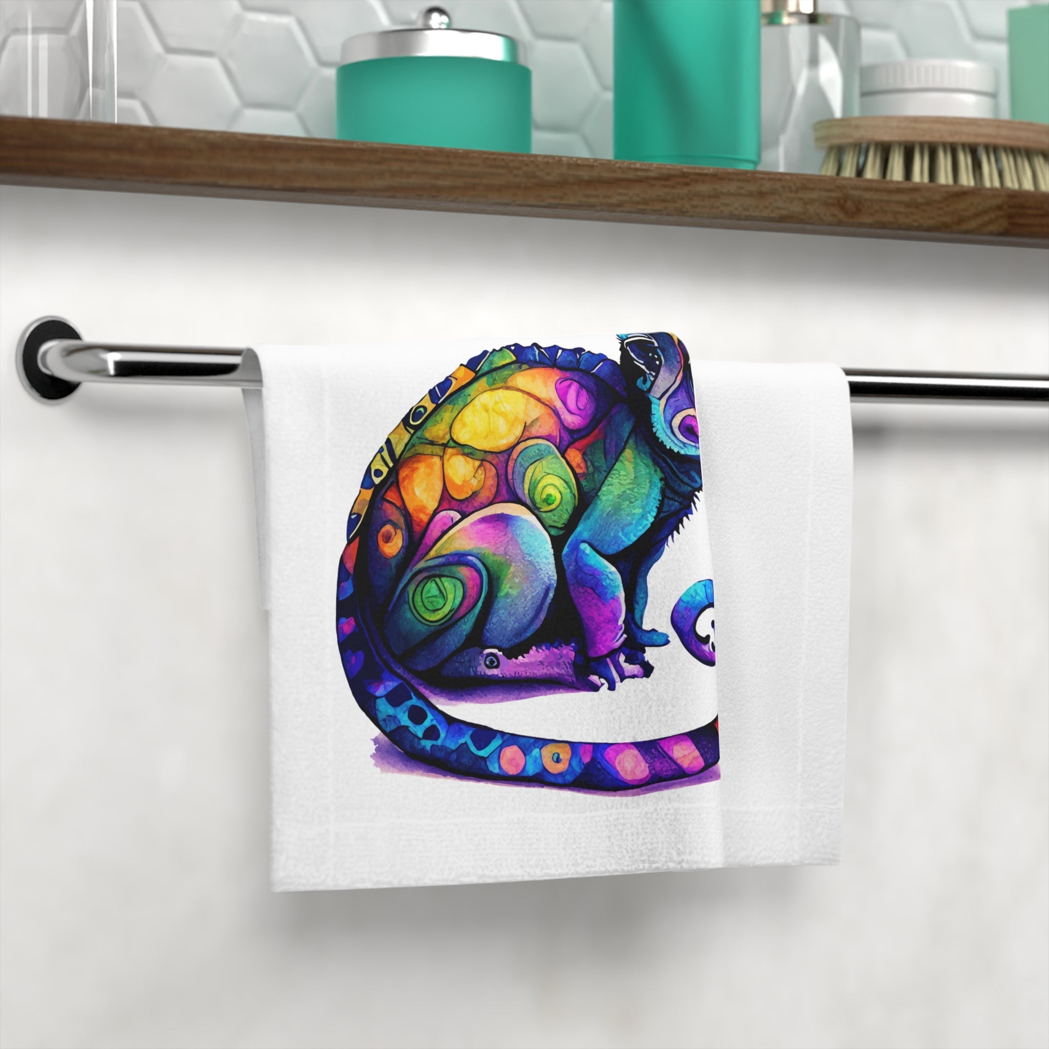 Colorful Love Chameleon | Mix & Match Lils’ Fun-Flirty Lovers’ Towels