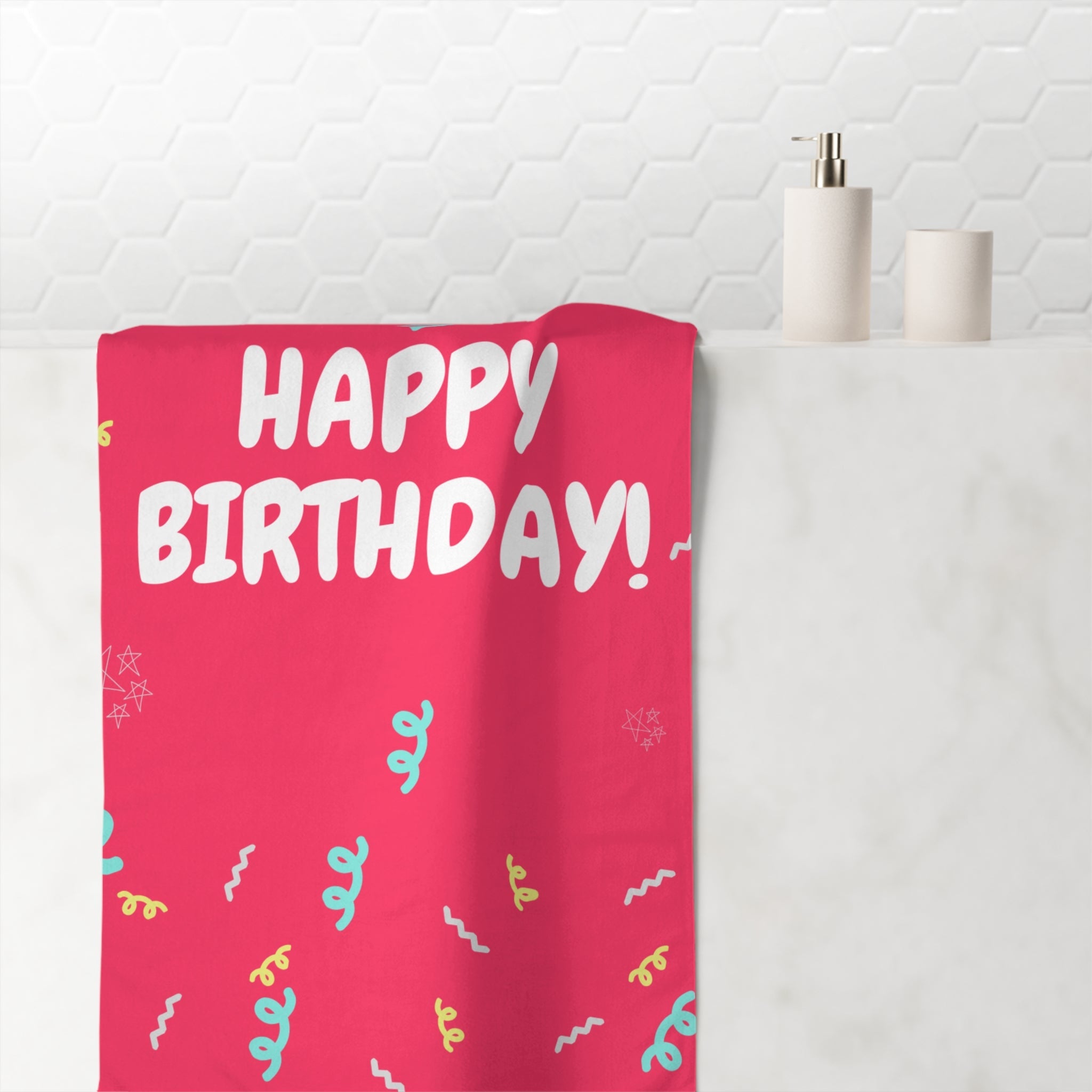 Confetti Happy Birthday! | Mix & Match XL Fun-Flirty Lovers’ Towels