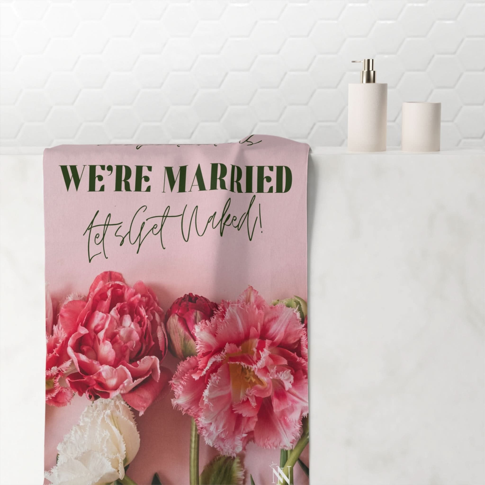 Congratulations We’re Married | Mix & Match Naughty XL Fun-Flirty Lovers’ Towels