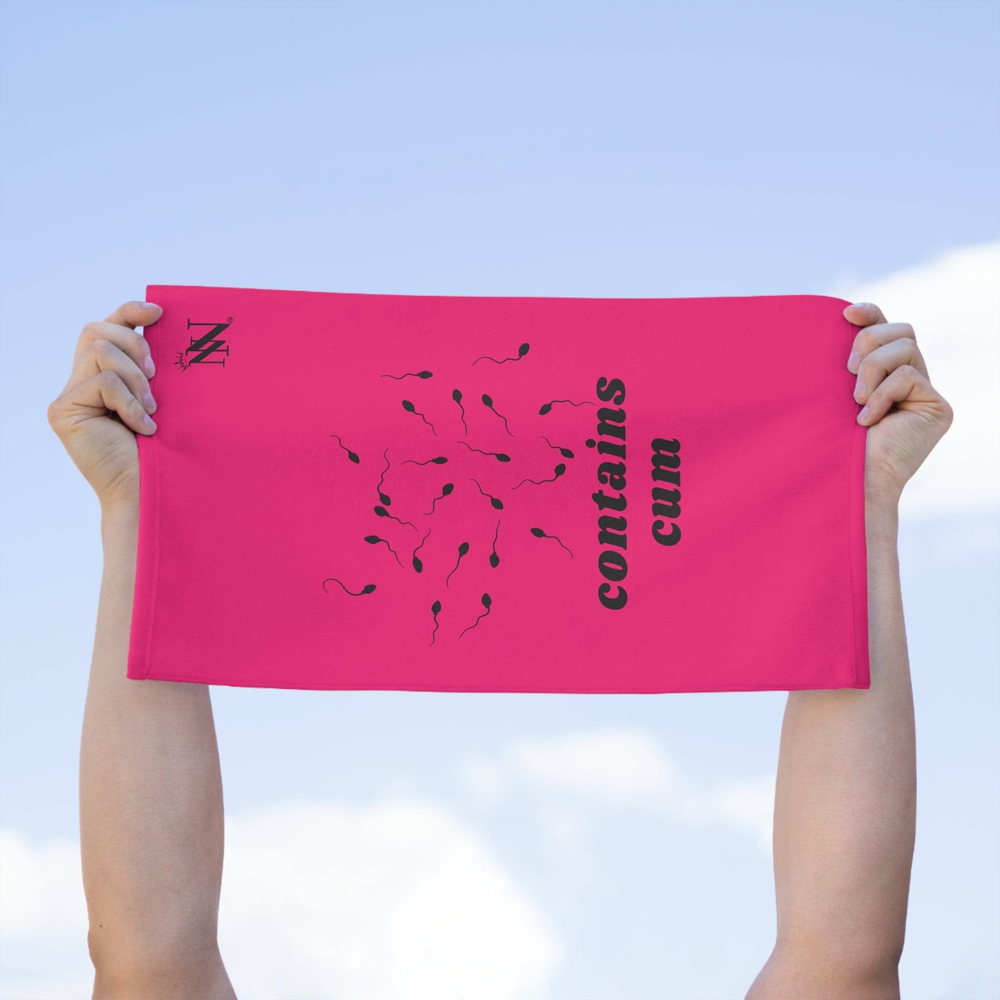 Contains Cum Pink | Mix & Match Soft Sex Towels | Flirty Lovers’ Gifts