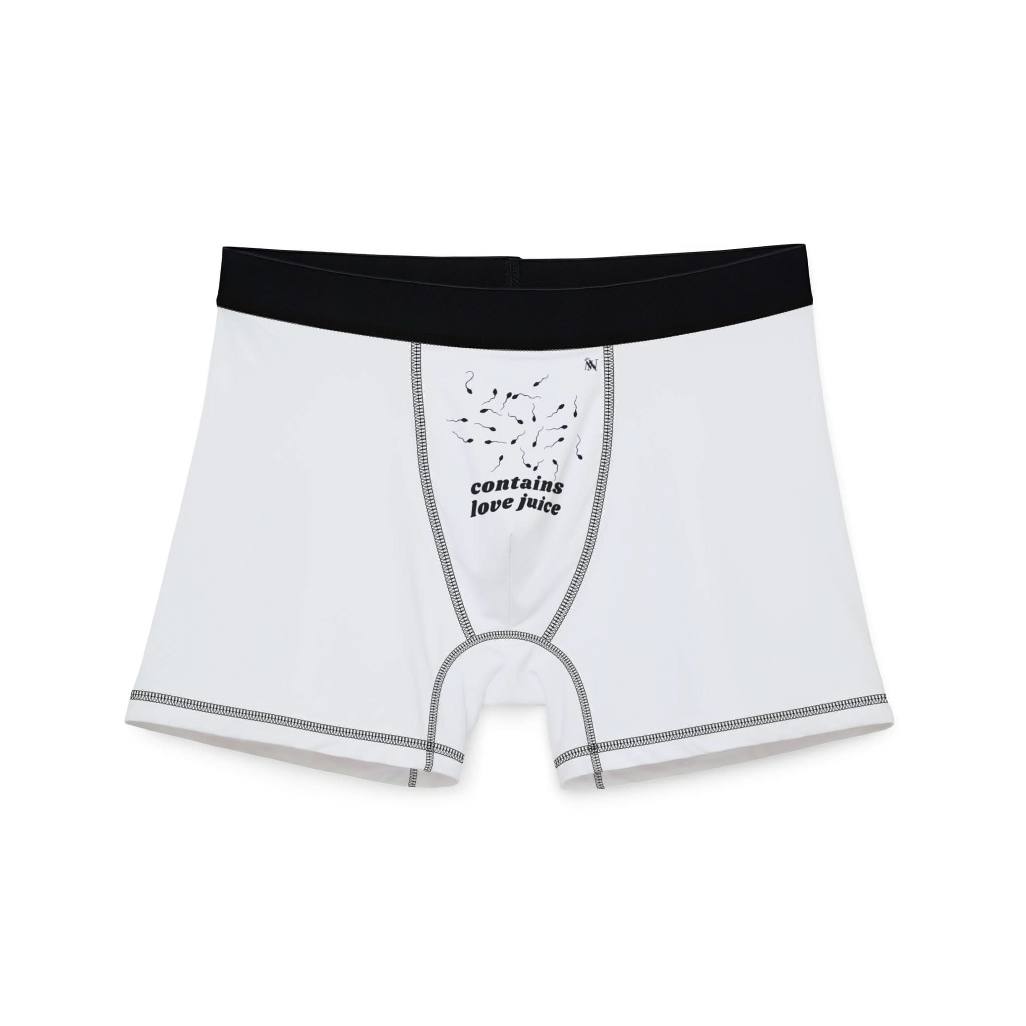 Contains Love Juice | Mix and Match Fun-Flirty Lovers’ Boxer Briefs