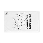 Contains Love Juice | Mix & Match Original Fun-Flirty Lovers’ Towels