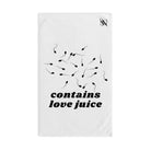 Contains Love Juice | Mix & Match Original Fun-Flirty Lovers’ Towels
