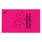 Contains Love Juice Pink | Mix & Match Soft Sex Towels | Flirty Lovers’ Gifts
