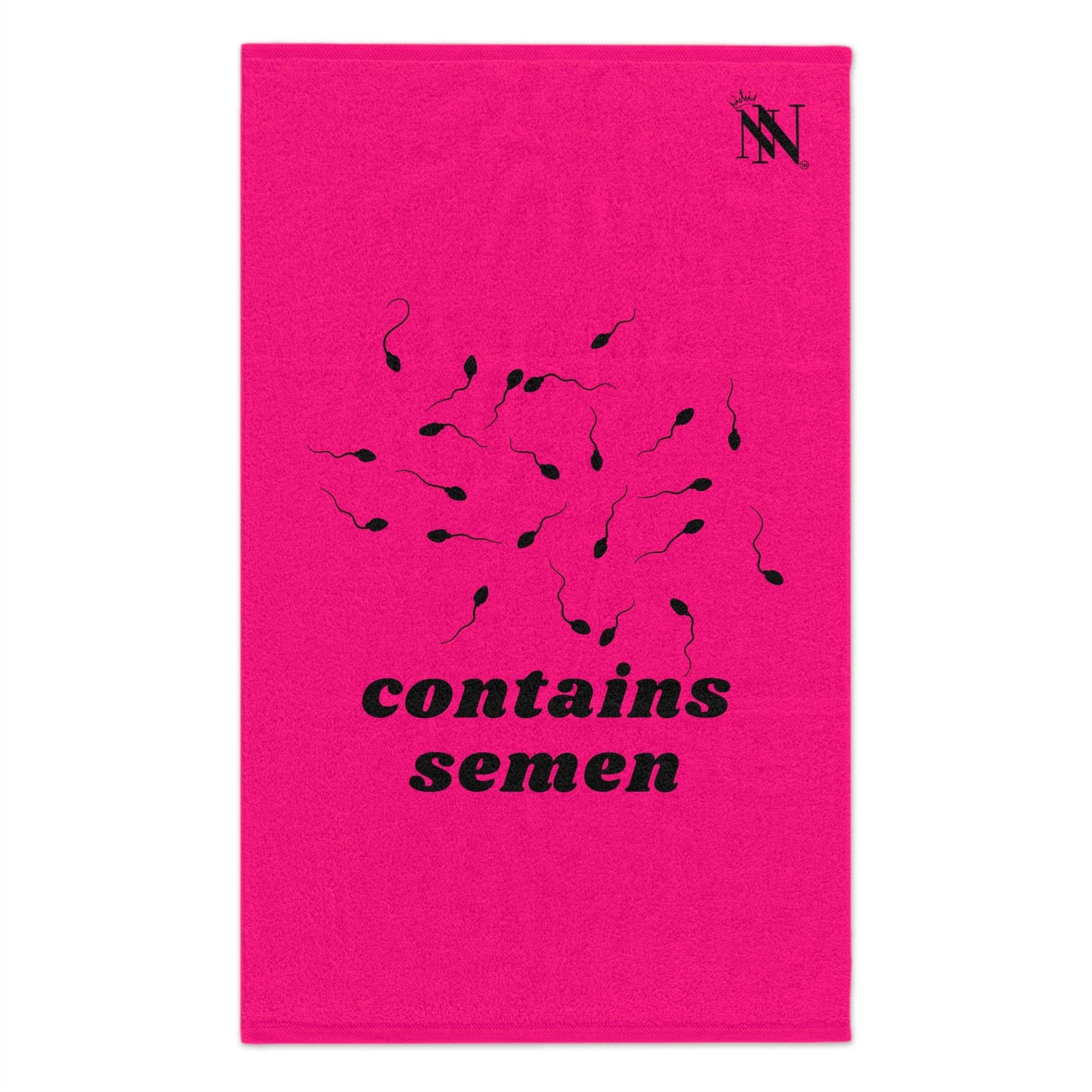 Contains Semen Pink | Mix & Match Soft Sex Towels | Flirty Lovers’ Gifts