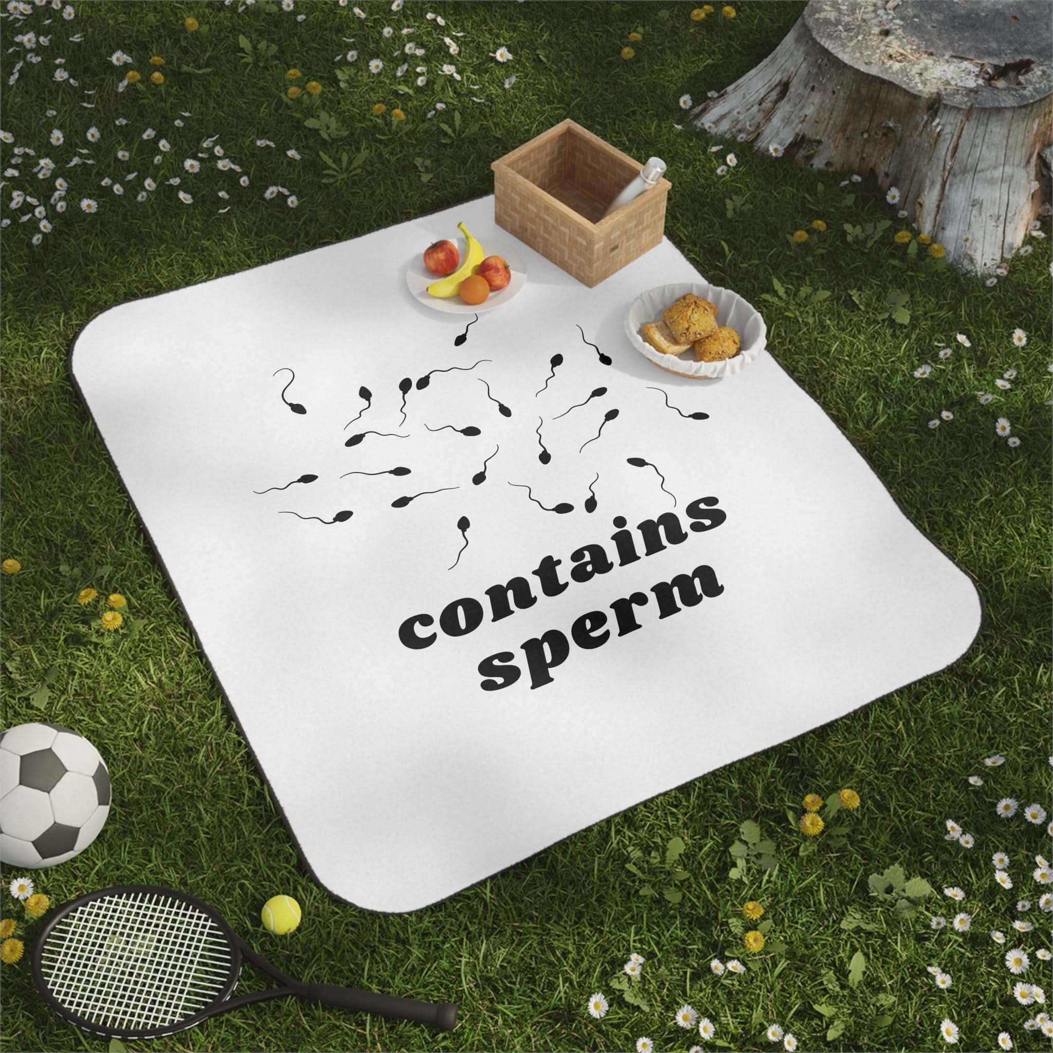 Contains Sperm | Mix Match Fun-Flirty Lovers’ Water-Resistant Blankets