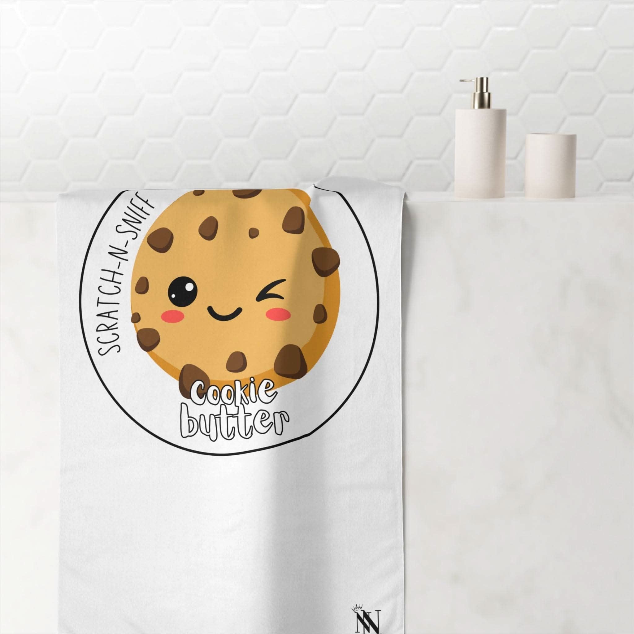 Cookie Butter Scratch N Sniff | Mix & Match Naughty XL Fun-Flirty Lovers’ Towels