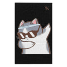 Cool Cat Black | Mix & Match Soft Fun-Flirty Lovers’ Towels