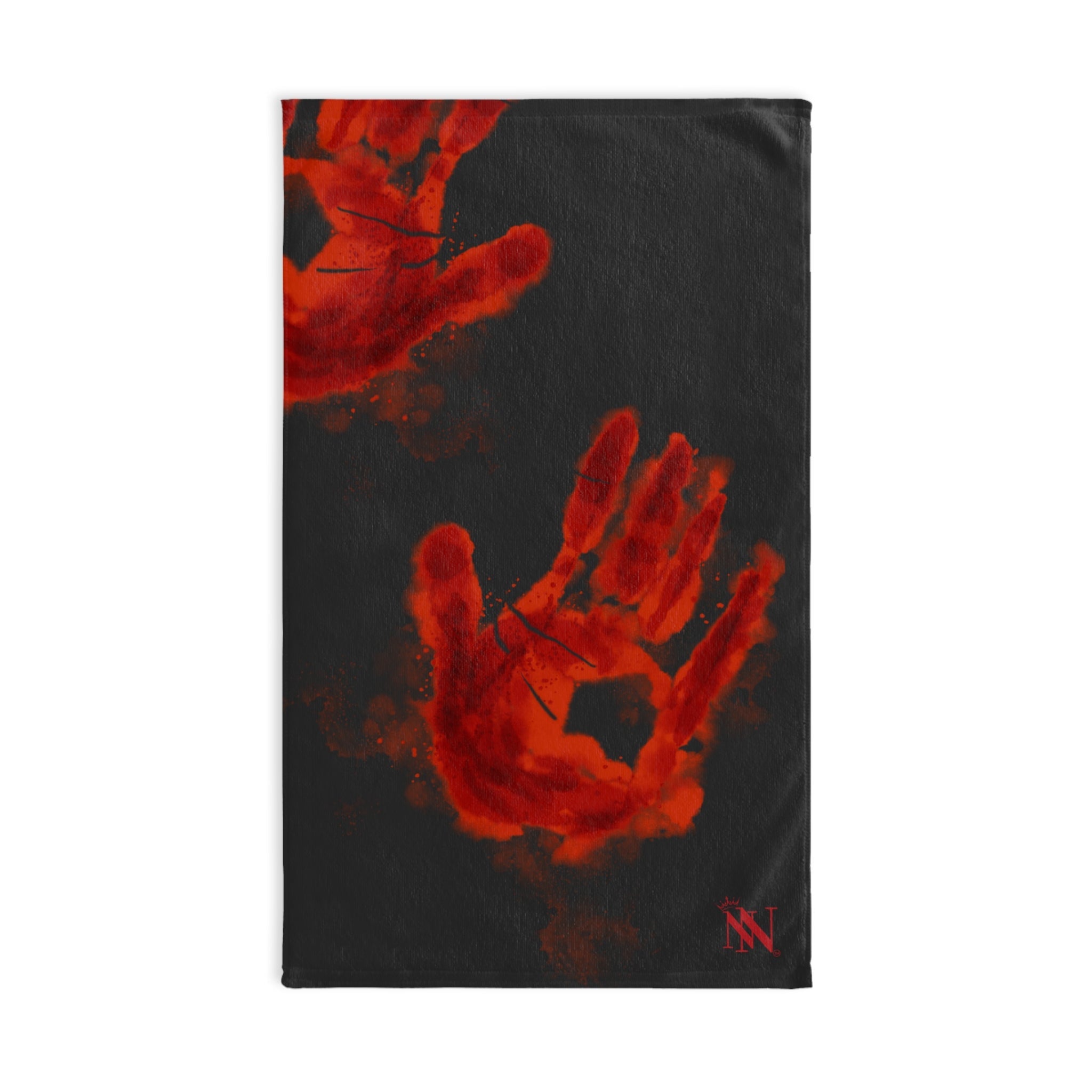 Bloody Hands Murder Scene Dark Grey | Mix & Match Original Fun-Flirty Lovers’ Towels