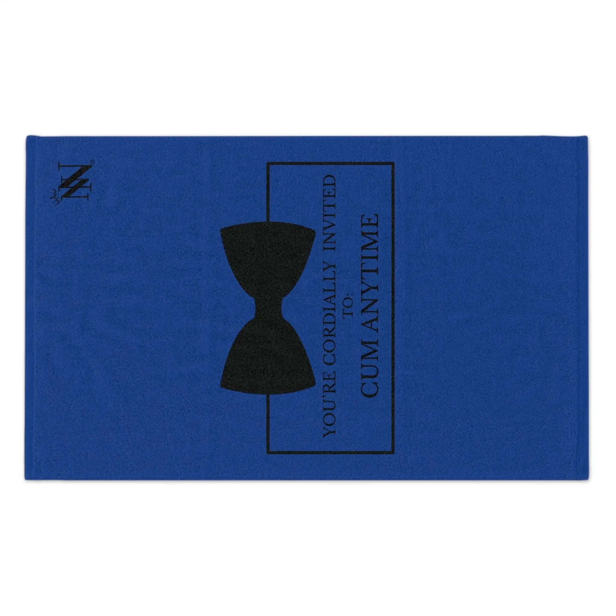 Cordially Invited Cum Blue | Mix & Match Soft Fun-Flirty Lovers’ Towels