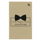 Cordially Invited Cum Gold | Mix & Match Soft Fun-Flirty Lovers’ Towels
