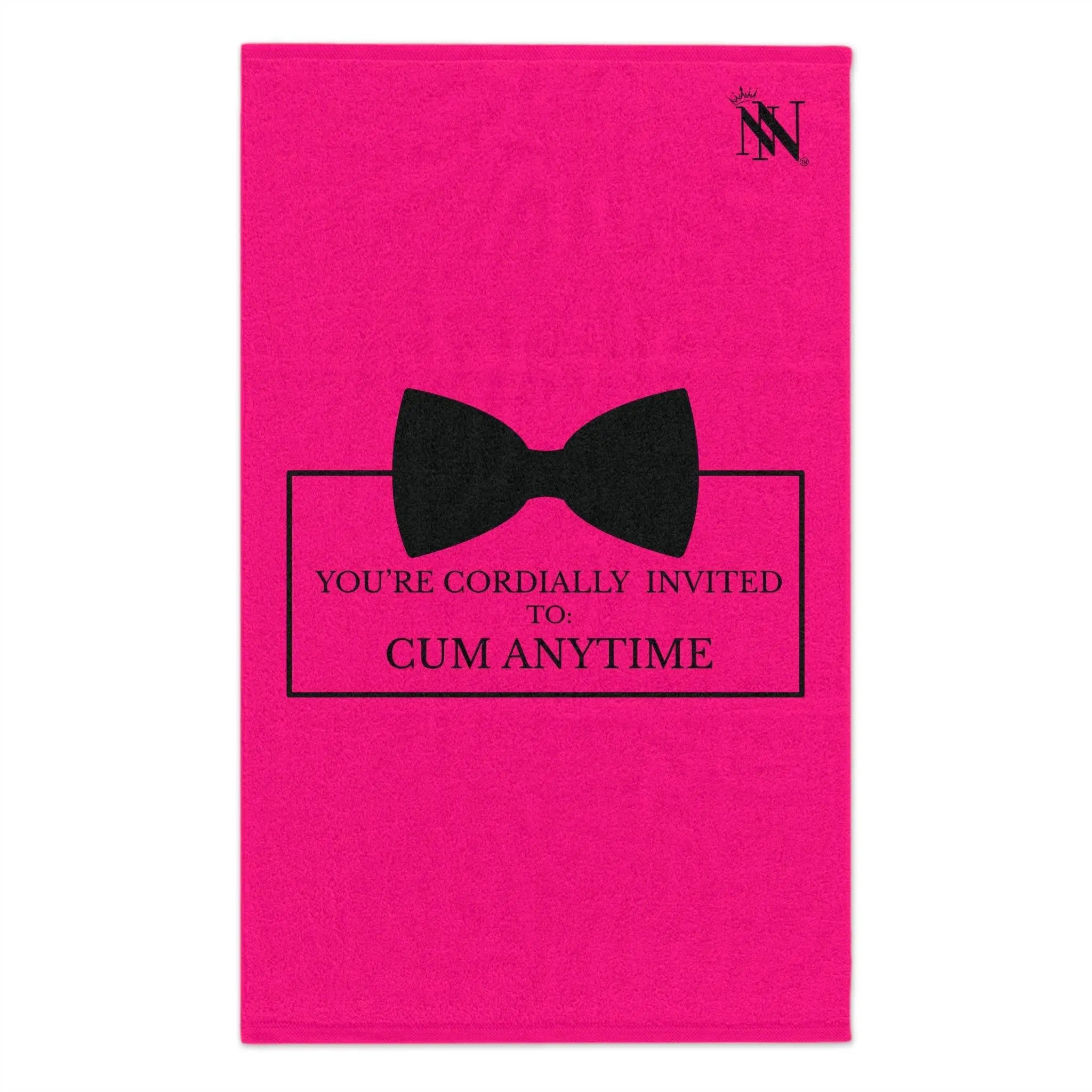 Cordially Invited Cum Pink | Mix & Match Soft Fun-Flirty Lovers’ Towels