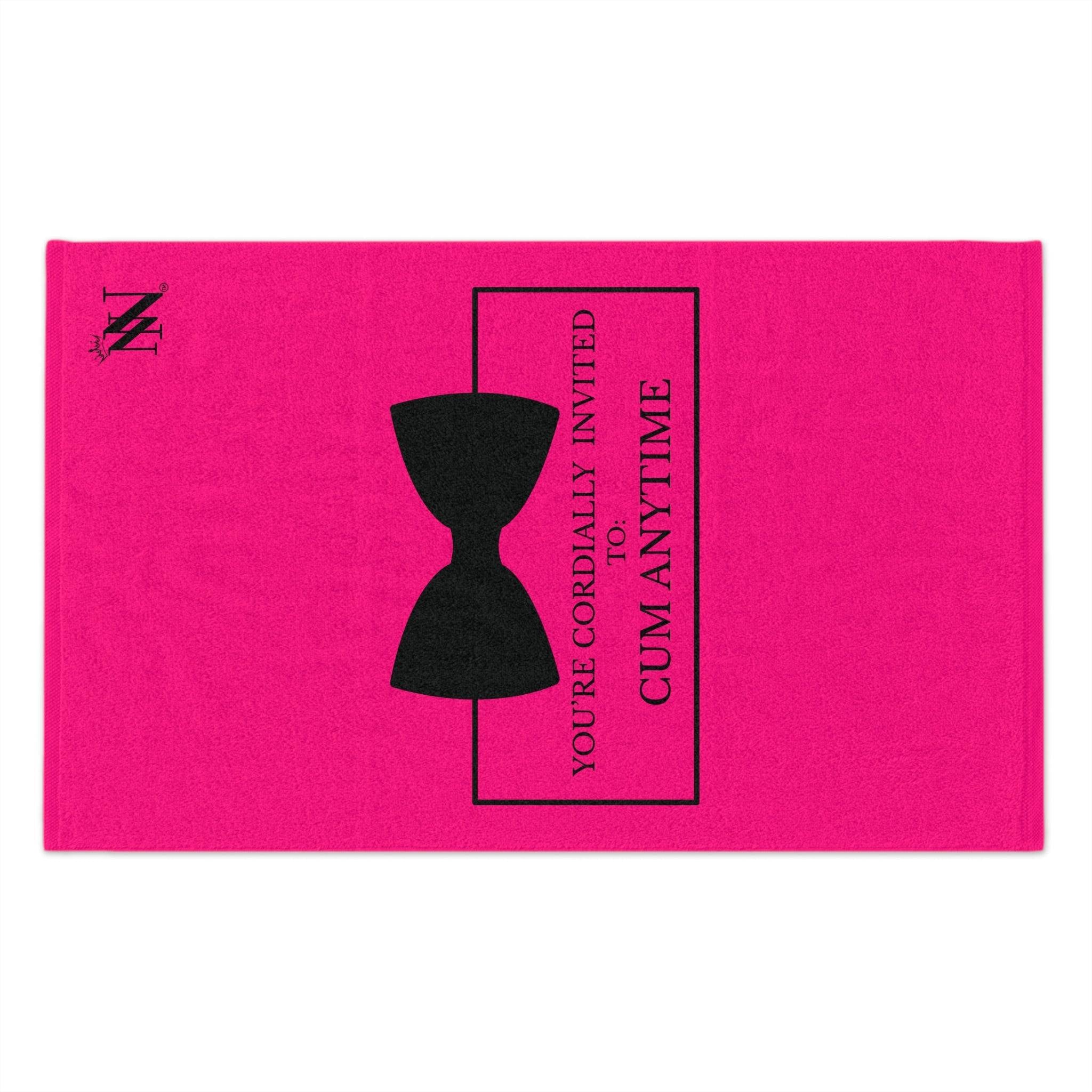 Cordially Invited Cum Pink | Mix & Match Soft Fun-Flirty Lovers’ Towels