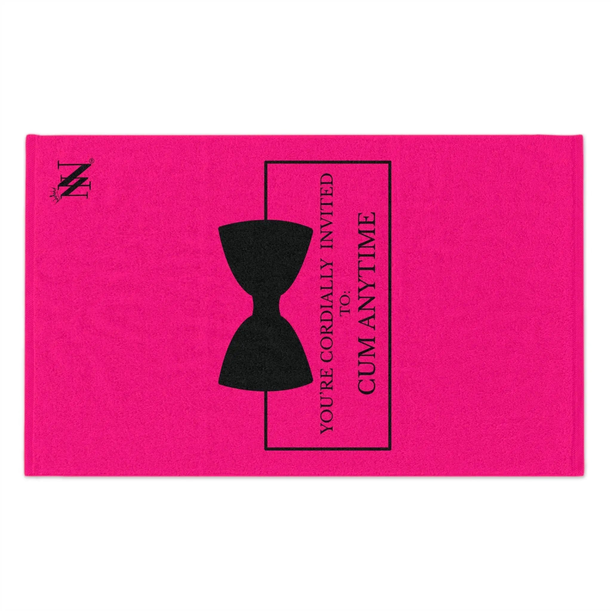 Cordially Invited Cum Pink | Mix & Match Soft Fun-Flirty Lovers’ Towels