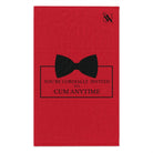 Cordially Invited Cum Red | Mix & Match Soft Fun-Flirty Lovers’ Towels