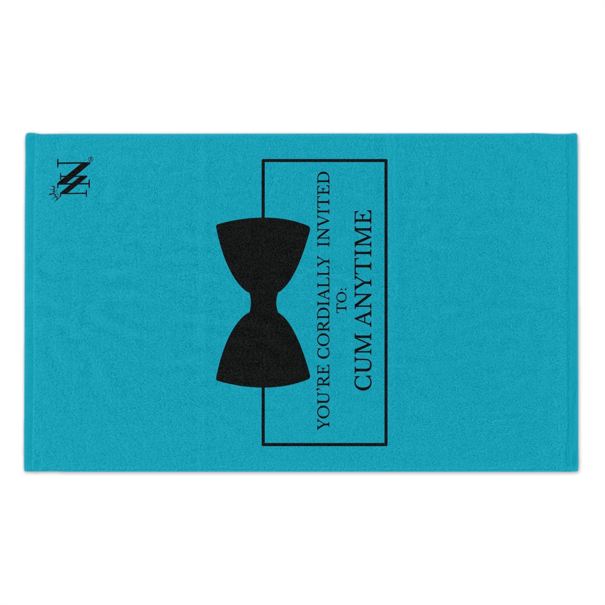 Cordially Invited Cum Teal | Mix & Match Soft Fun-Flirty Lovers’ Towels