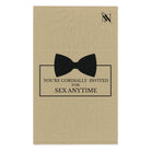 Cordially Invited Sex Gold | Mix & Match Soft Fun-Flirty Lovers’ Towels