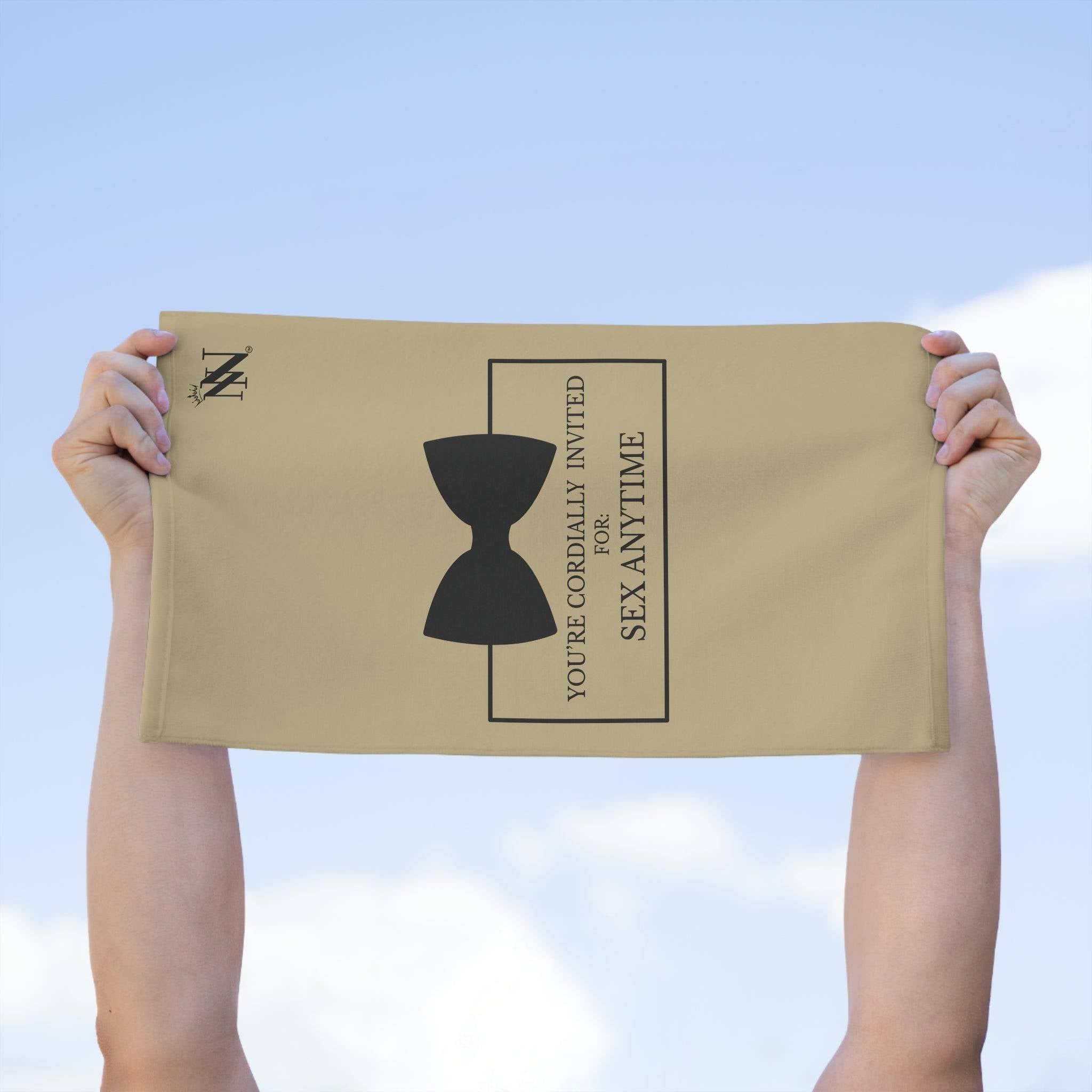 Cordially Invited Sex Gold | Mix & Match Soft Fun-Flirty Lovers’ Towels