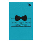 Cordially Invited Sex Teal | Mix & Match Soft Fun-Flirty Lovers’ Towels
