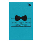 Cordially Invited Sex Teal | Mix & Match Soft Fun-Flirty Lovers’ Towels