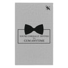 Cordially Invited Silver | Mix & Match Soft Fun-Flirty Lovers’ Towels