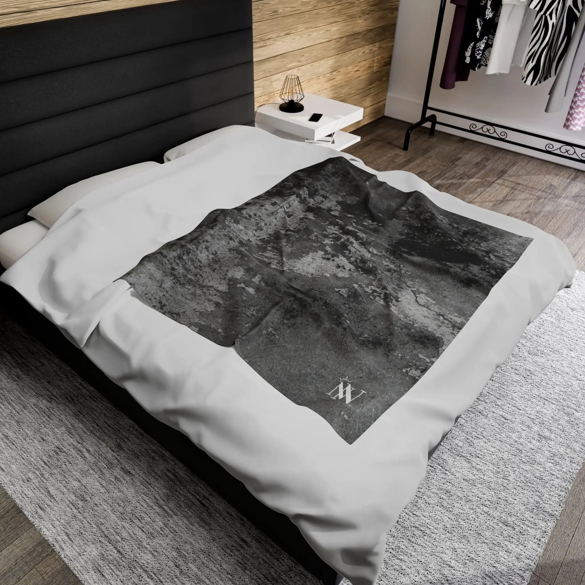 Cracked Concrete | Mix & Match Fun-Flirty Lovers’ Blankets