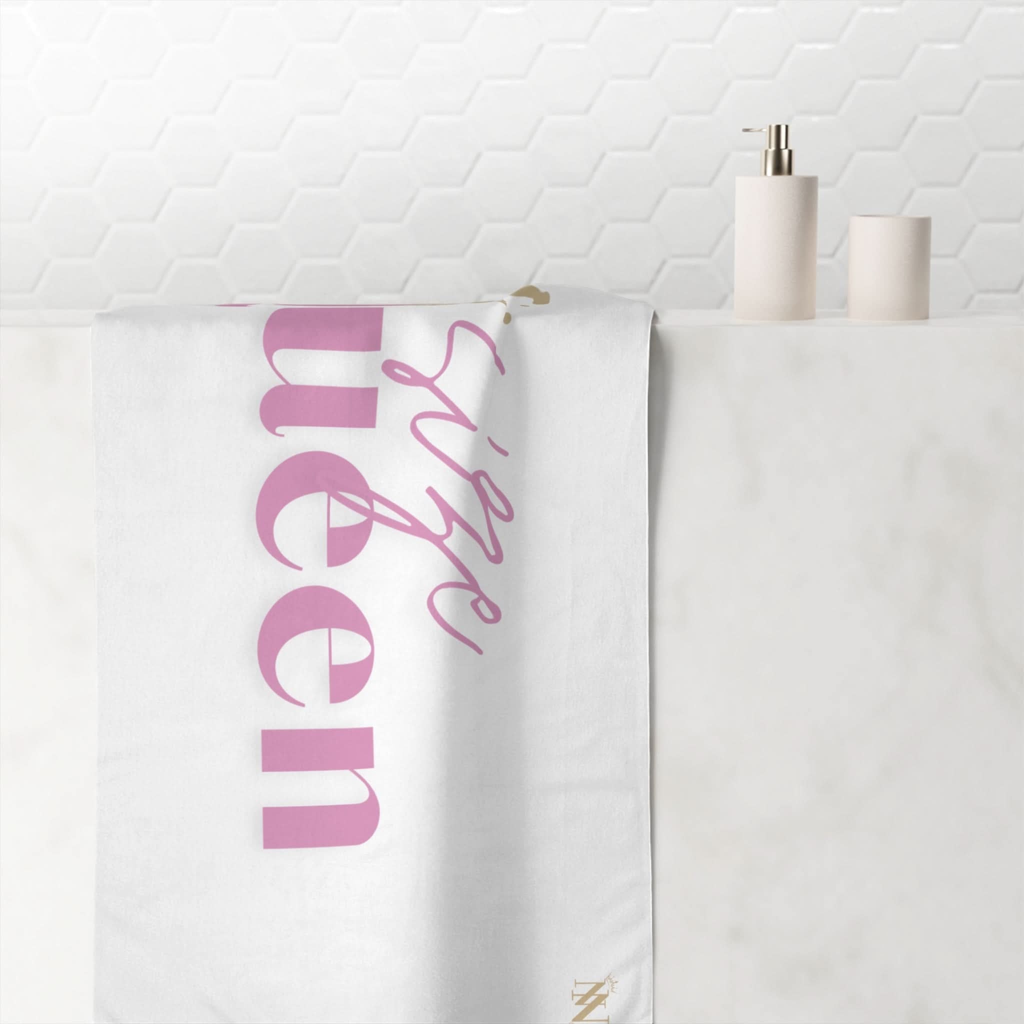 Crowned Size Queen | Mix & Match Naughty XL Fun-Flirty Lovers’ Towels