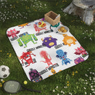 Cuddle Monster Pattern | Mix Match Fun-Flirty Lovers’ Water-Resistant Blankets