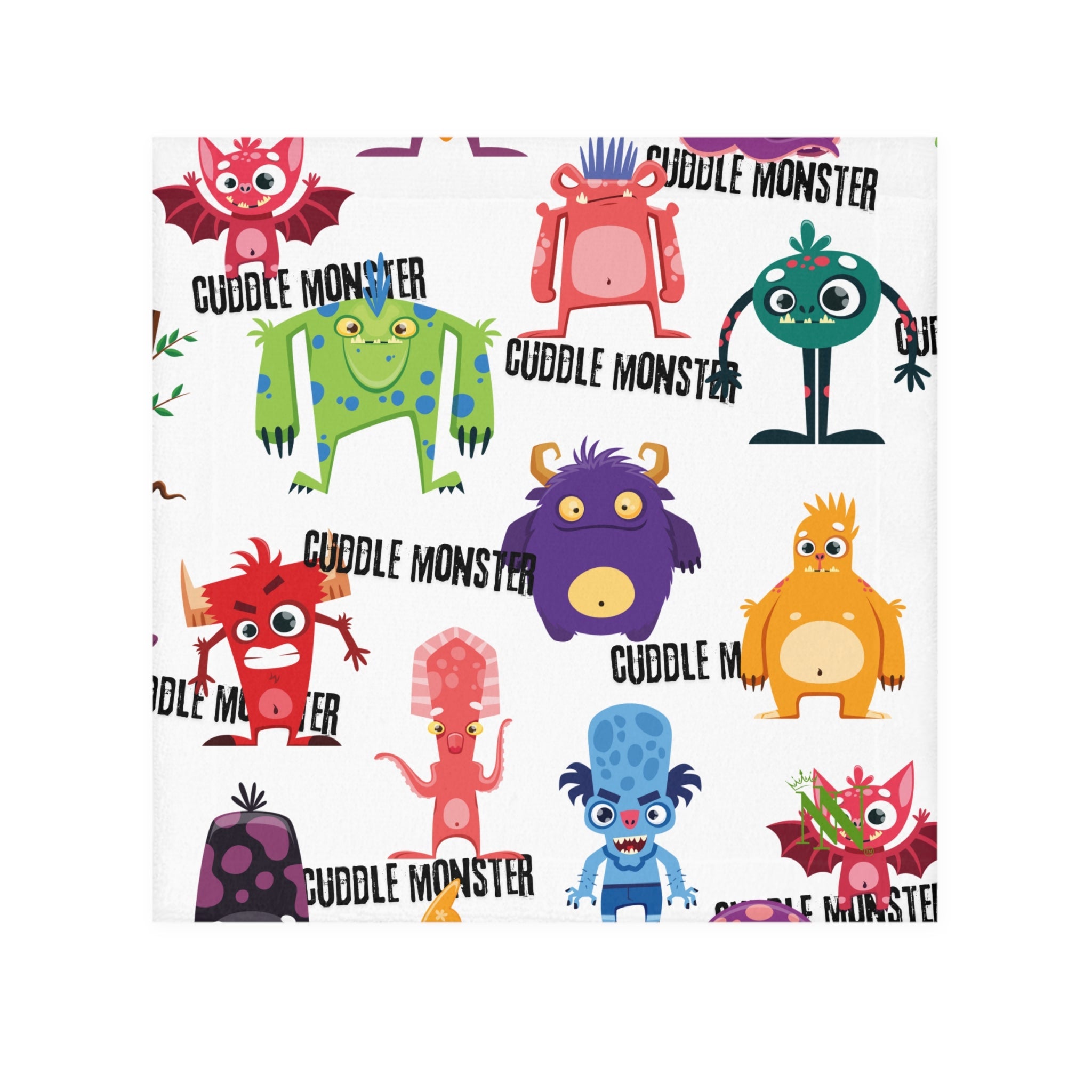 Cuddle Monster Pattern | Mix & Match Lils’ Fun-Flirty Lovers’ Towels