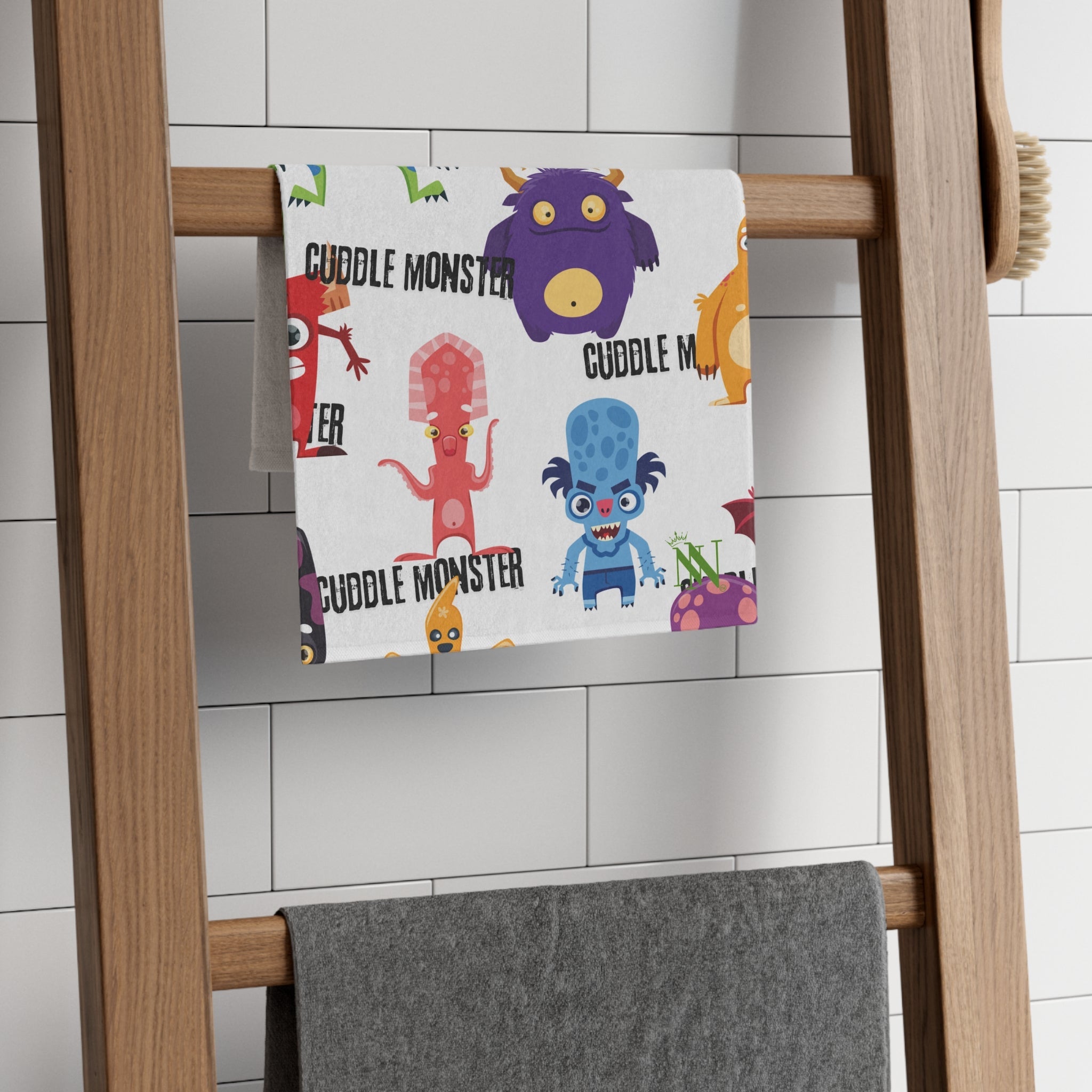 Cuddle Monster Pattern | Mix & Match Soft Fun-Flirty Lovers’ Towels