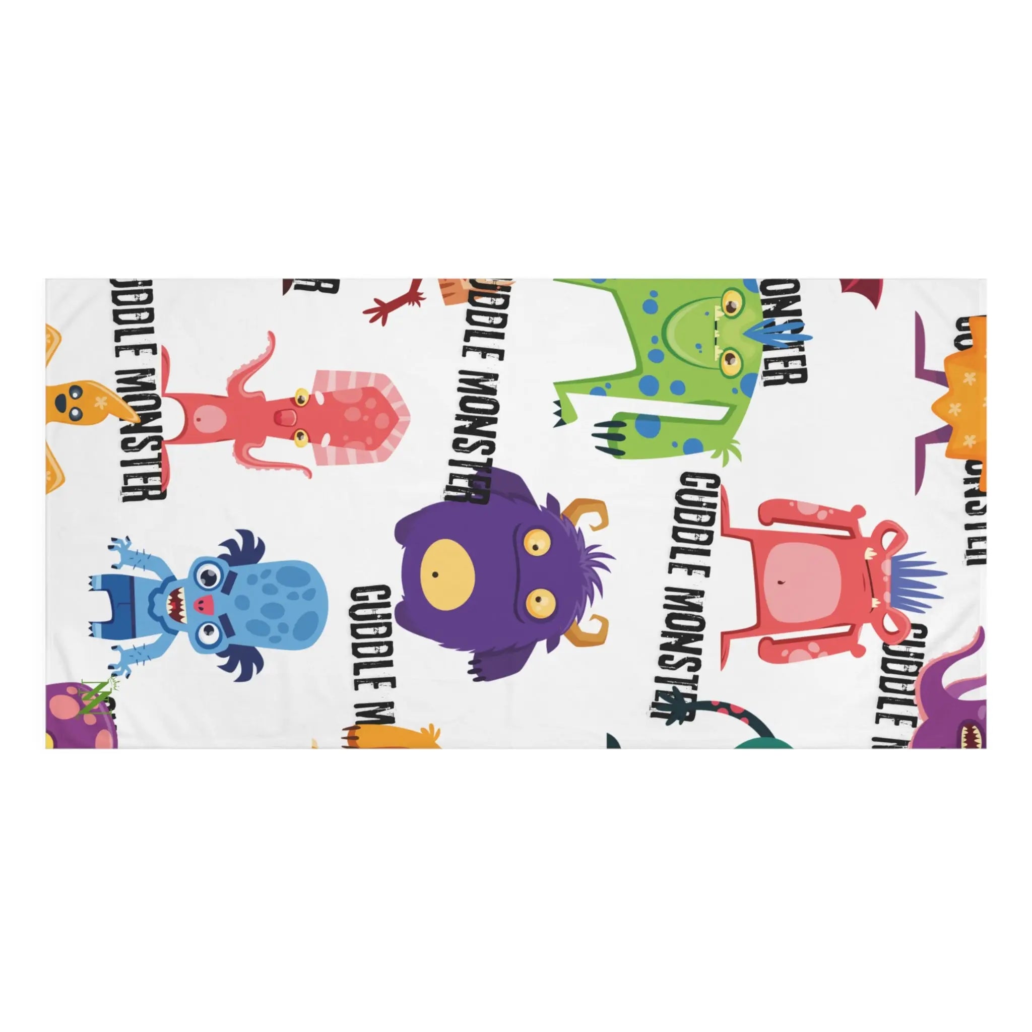 Cuddle Monster Pattern | Mix & Match XL Fun-Flirty Lovers’ Towels