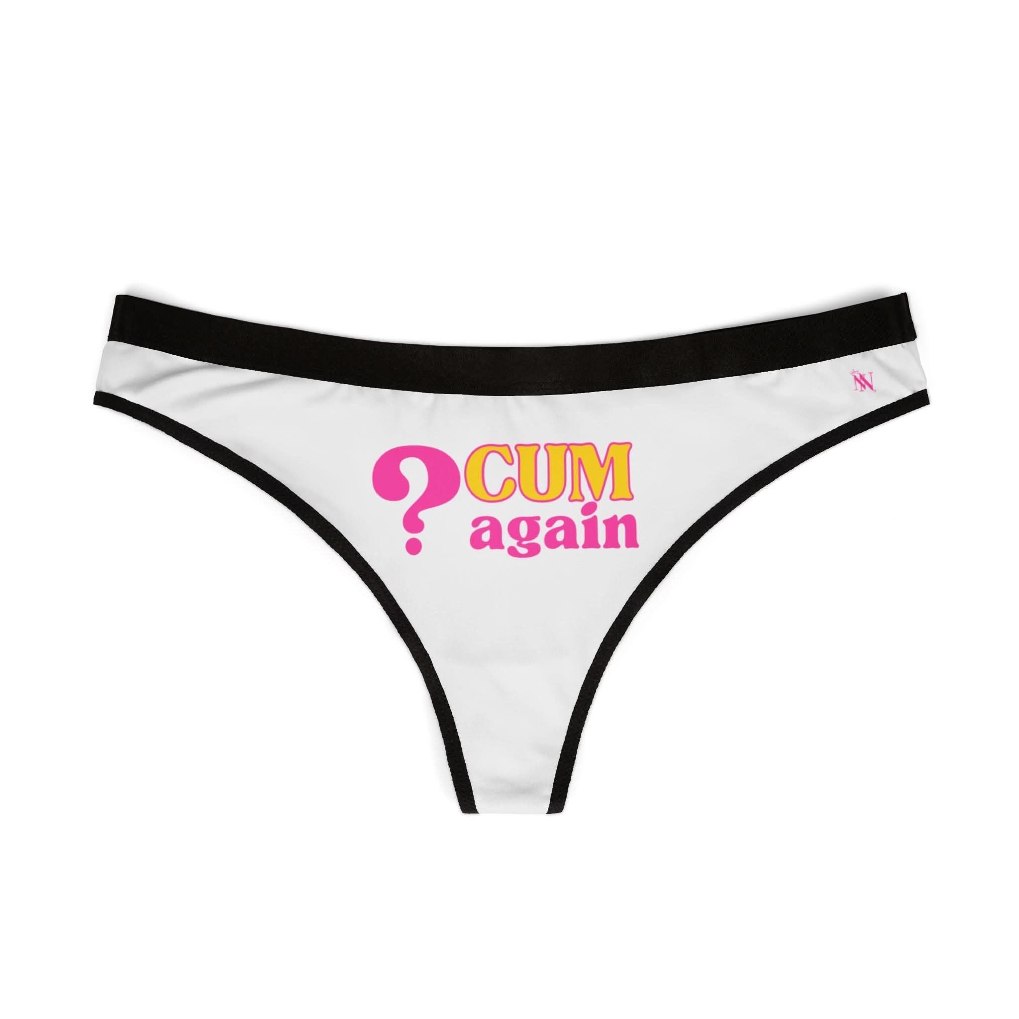 ? Cum Again | Mix & Match Women’s Fun-Flirty Lovers’ Thongs