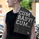 Cum Baby! Cum... Grey Mix & Match Soft Sex Towels | Flirty Lovers’ Gifts