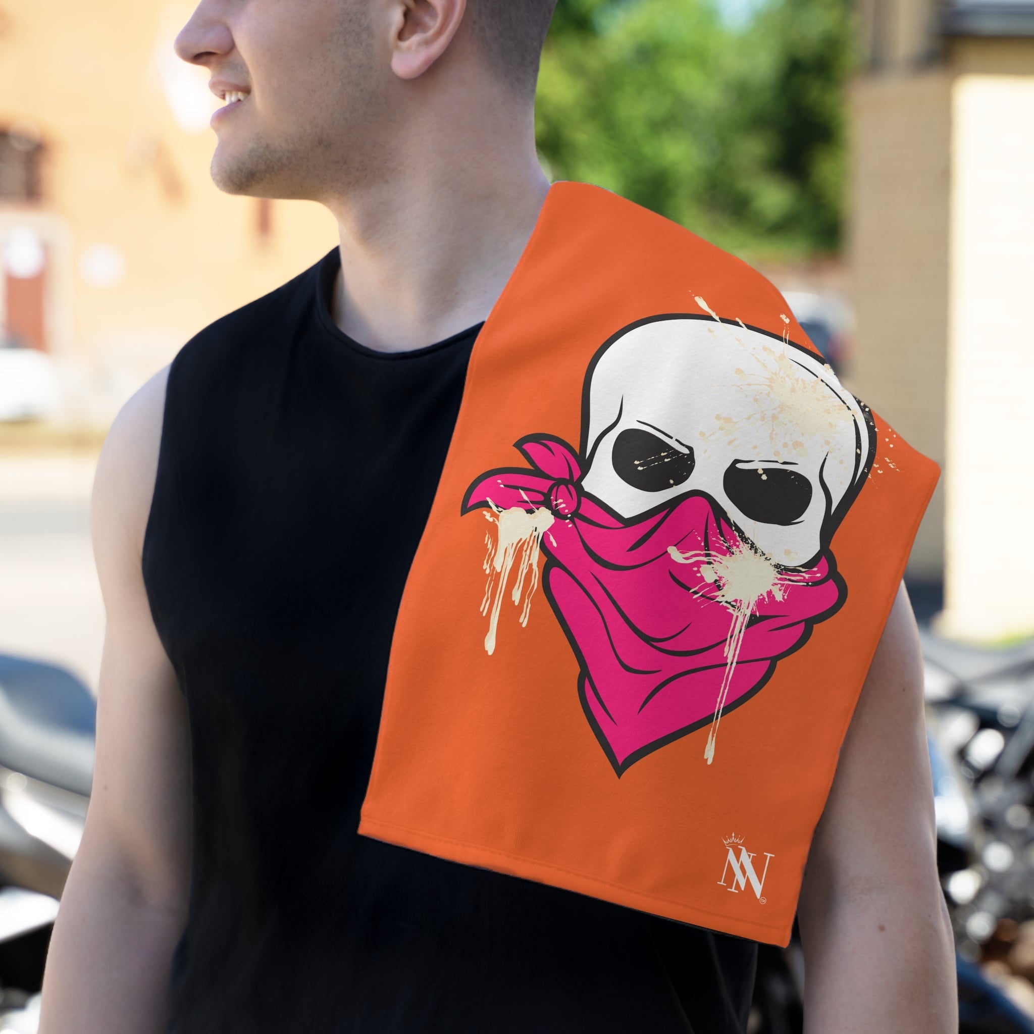 Cum Bandit Orange | Mix & Match Soft Fun-Flirty Lovers’ Towels