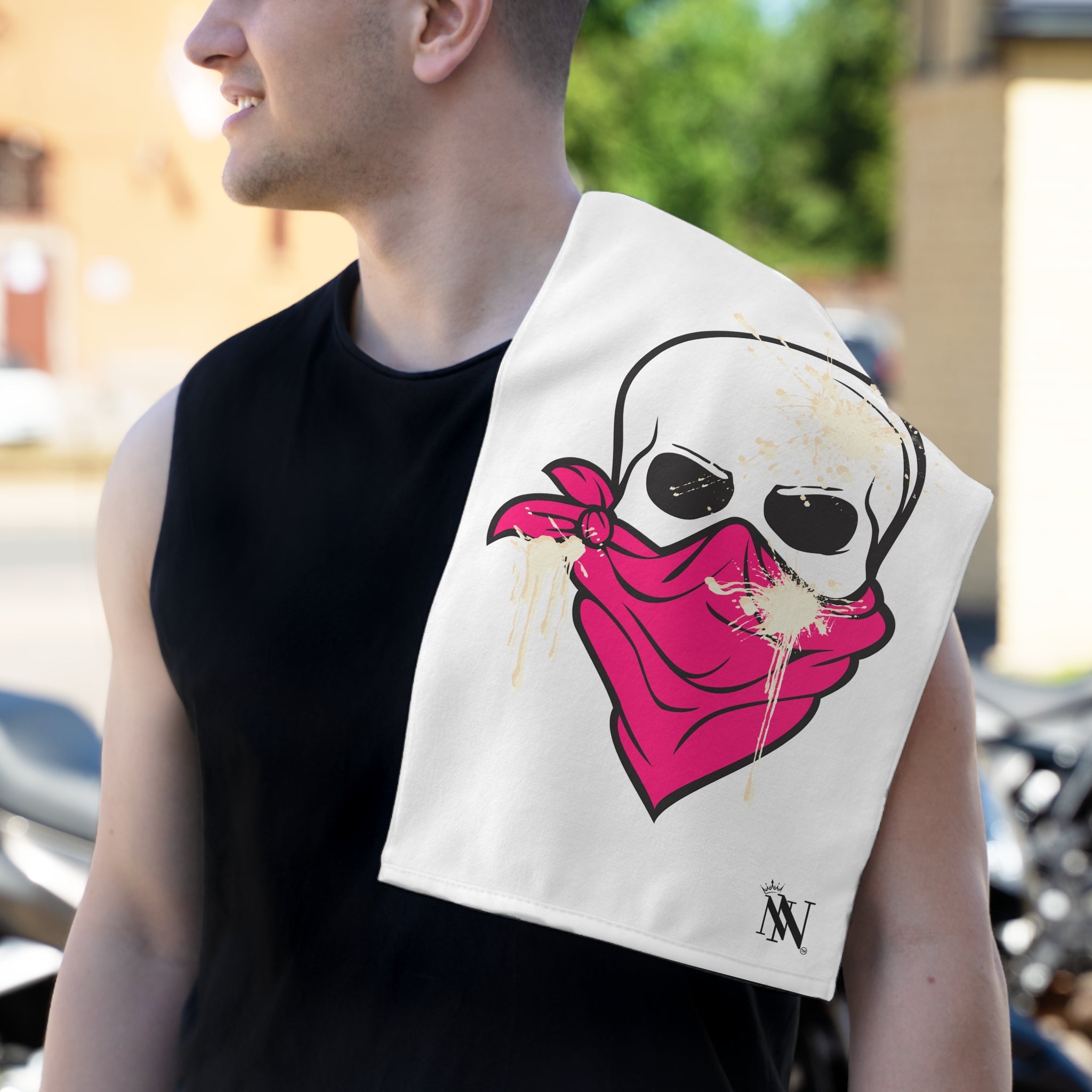 Cum Bandit White | Mix & Match Soft Fun-Flirty Lovers’ Towels