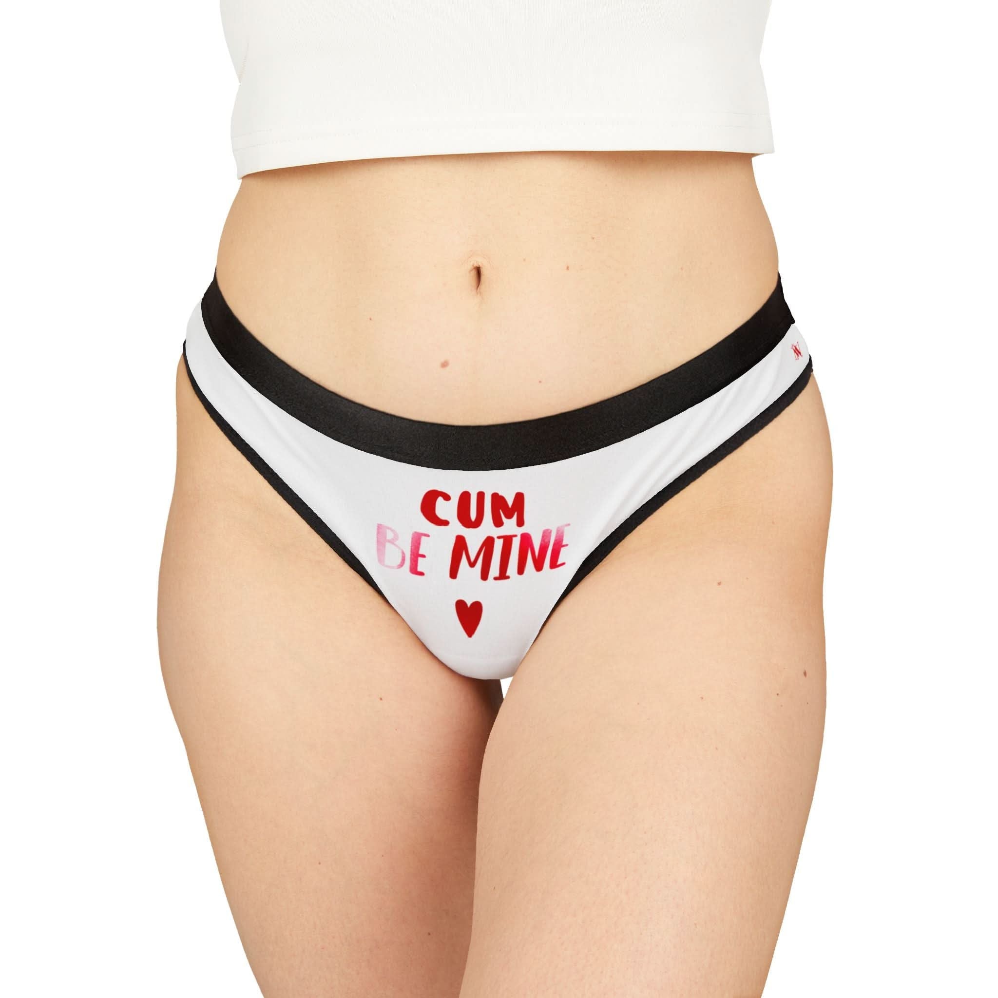Cum Be Mine | Mix & Match Women’s Fun-Flirty Lovers’ Thongs