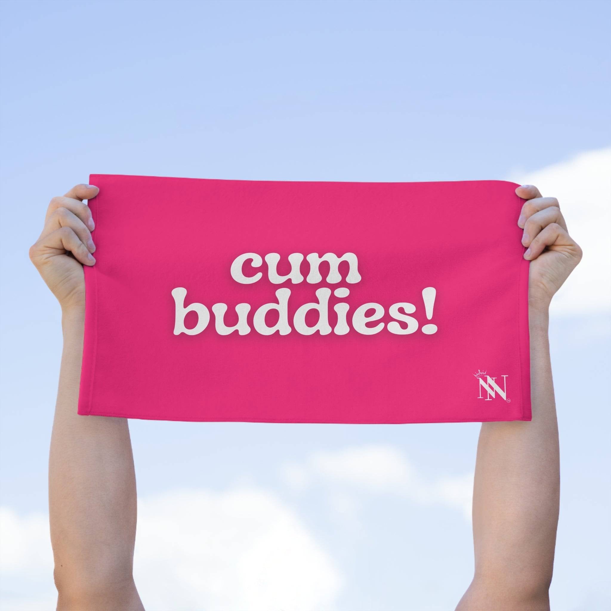 Cum Buddies! Pink Mix & Match Soft Sex Towels | Flirty Lovers’ Gifts