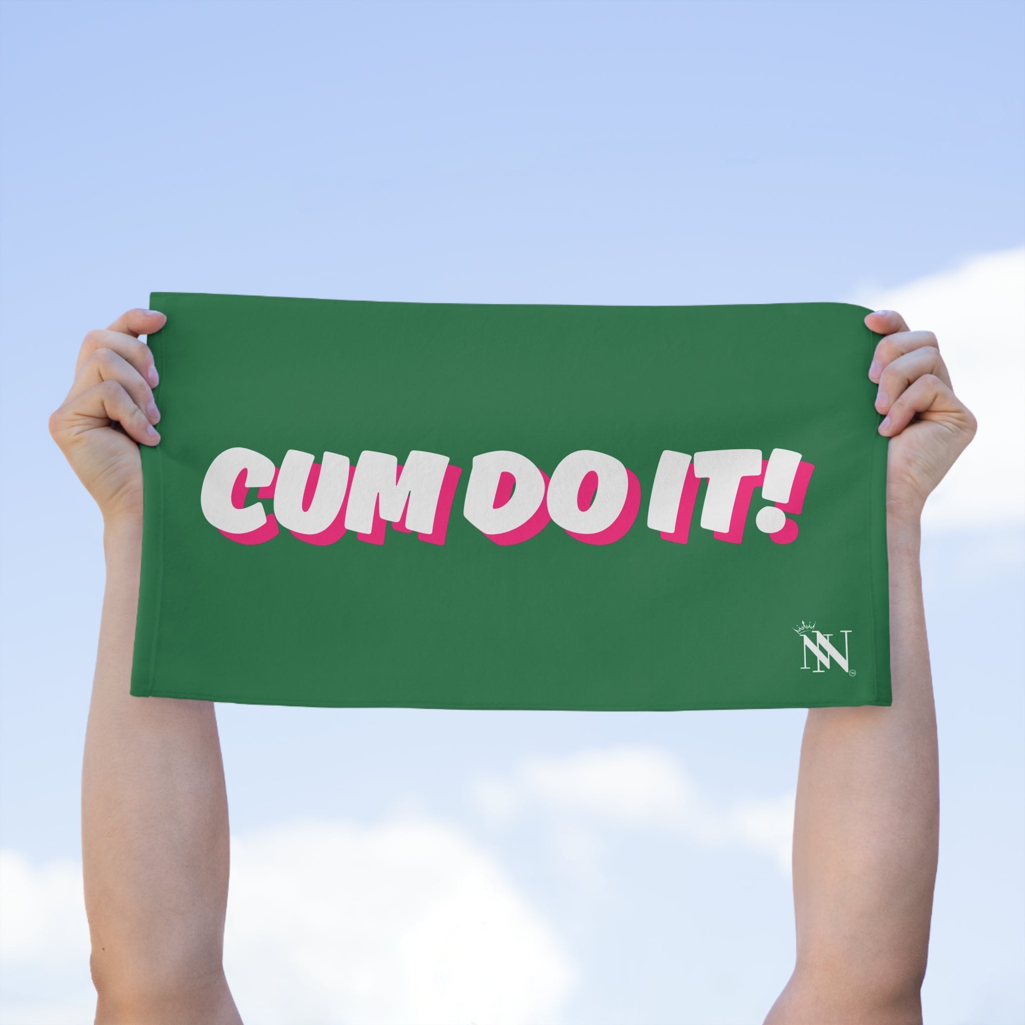 Cum Do It! Green | Mix & Match Soft Fun-Flirty Lovers’ Towels