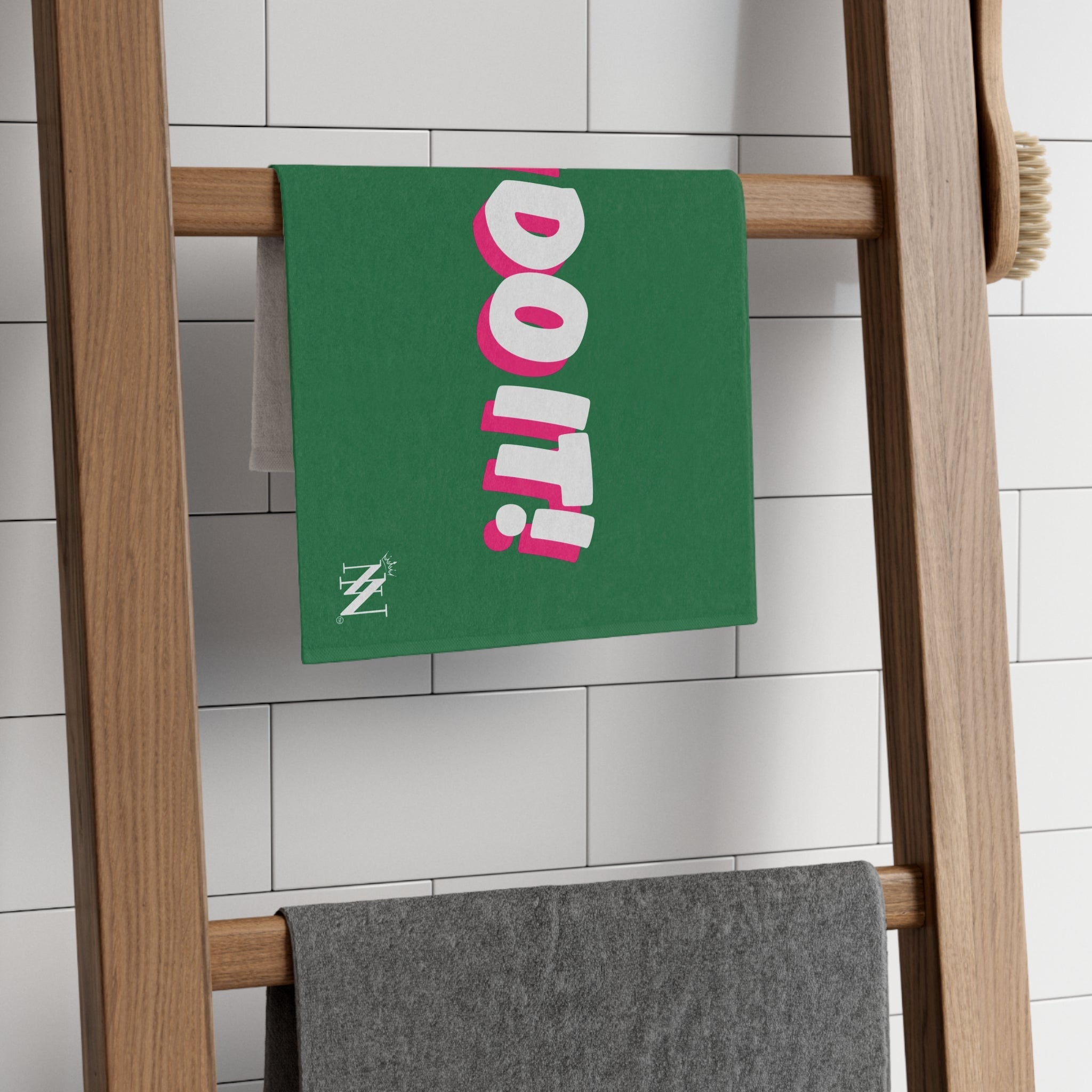 Cum Do It! Green | Mix & Match Soft Fun-Flirty Lovers’ Towels