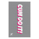 Cum Do It! Grey | Mix & Match Soft Fun-Flirty Lovers’ Towels