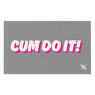 Cum Do It! Grey | Mix & Match Soft Fun-Flirty Lovers’ Towels